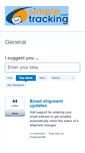 Mobile Screenshot of feedback.simpletracking.com