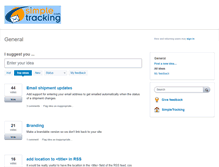 Tablet Screenshot of feedback.simpletracking.com